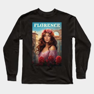 Florence, Italy, Poster Long Sleeve T-Shirt